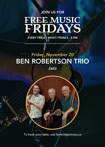 Poster for Ben Robertson Trio
