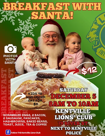Poster for Breakfast WITH SANTA!