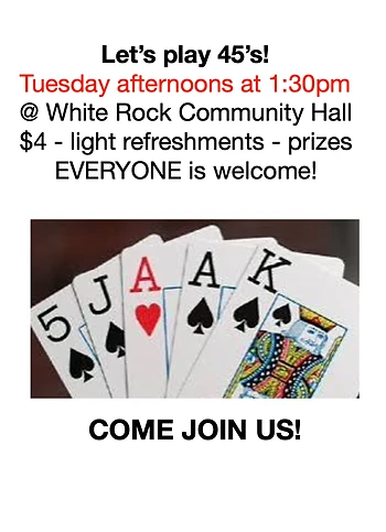 Poster for 45s Card Games