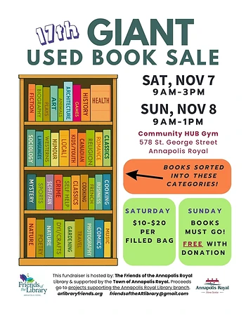 Poster for Giant Used Book Sale