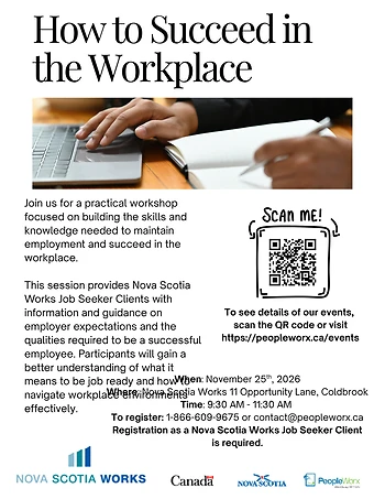 Poster for Ns Works - PeopleWorx - How to Succeed in the Workplace