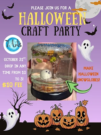 Poster for Halloween Craft Party