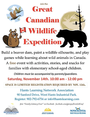 Poster for Canadian Wildlife Family Fun