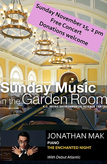Poster for Garden Room Piano Recital