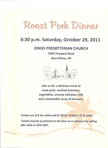 Poster for Roast Pork Dinner
