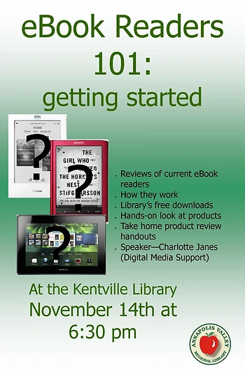 Poster for eBook Readers 101: getting started