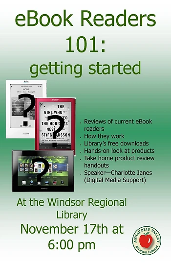 Poster for eBook Readers 101: getting started