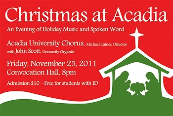 Poster for Christmas at Acadia