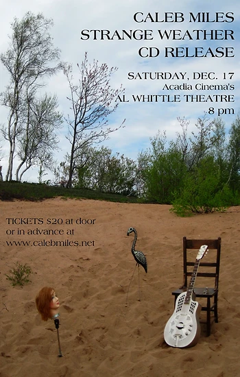 Poster for Caleb Miles CD Release