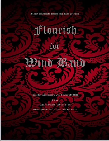 Poster for Flourish for Wind Band
