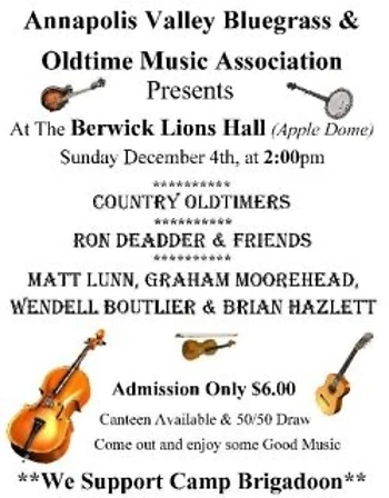 Poster for Bluegrass & Old Time Country
