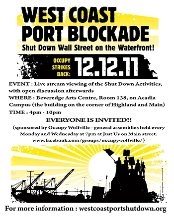 Poster for Occupy Wolfville