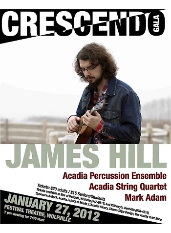 Poster for Crescendo Gala with James Hill