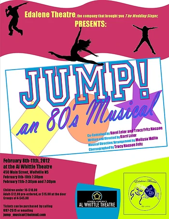 Poster for JUMP! An 80's Musical