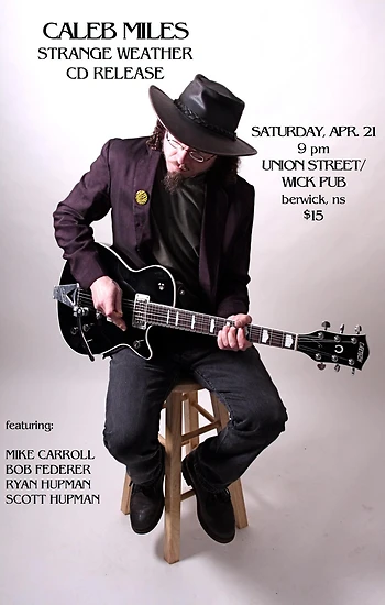 Poster for Caleb Miles CD Release