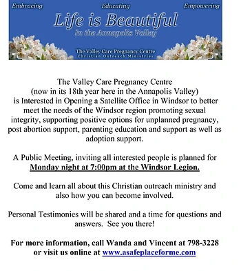 Poster for Pregnancy Centre