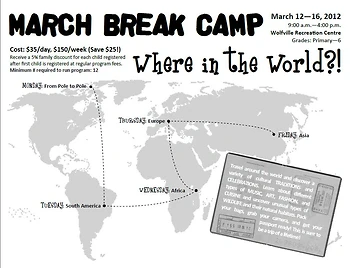 Poster for March Break Camp