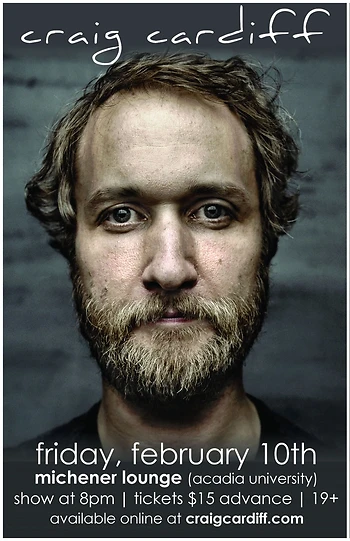 Poster for Craig Cardiff Album Release