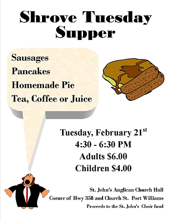 Poster for Pancake and Sausage Supper