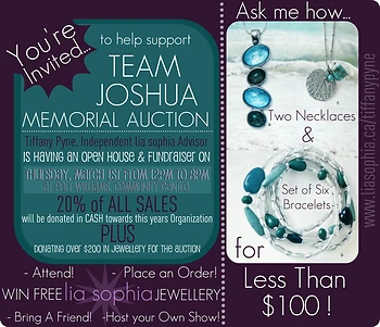 Poster for Team Joshua Fundraiser