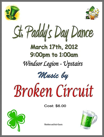 Poster for St Paddy's Day Dance