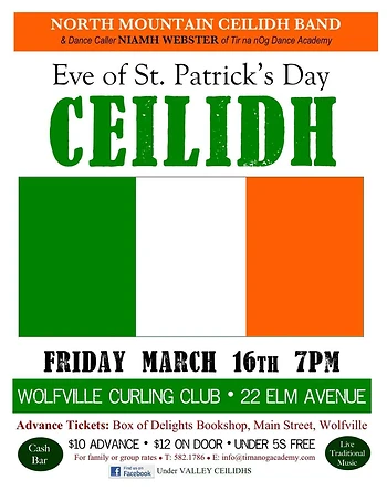 Poster for Eve of St. Patrick's Day Ceilidh