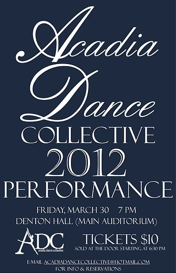 Poster for Acadia Dance Collective