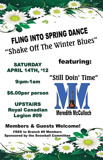 Poster for Fling Into Spring Dance