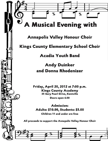 Poster for A Musical Evening