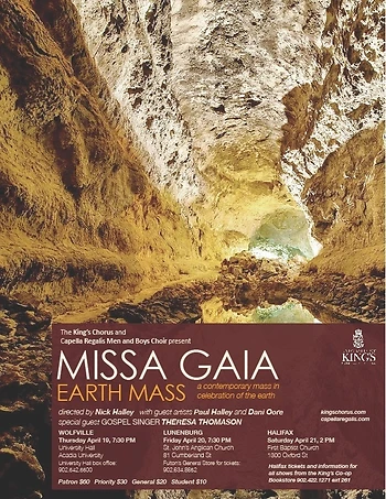 Poster for Missa Gaia Earth Mass