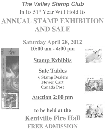 Poster for Annual Stamp Exhibition and Sale