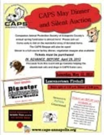 Poster for Dinner & Silent Auction