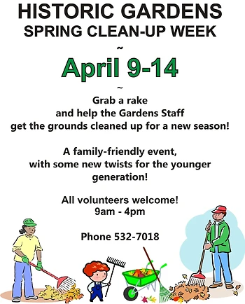 Poster for Volunteer Spring Cleanup
