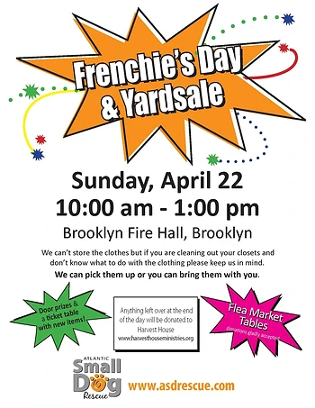Poster for Frenchie’s Day & Yardsale