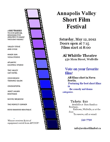 Poster for Annapolis Valley Short Film Festival