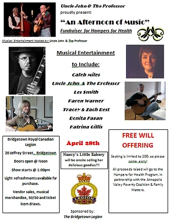 Poster for An Afternoon of Music