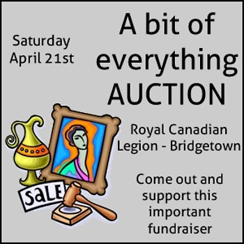 Poster for Legion Fundraising Auction