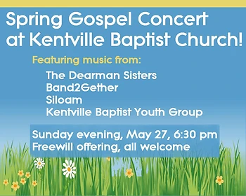 Poster for Spring Gospel Concert
