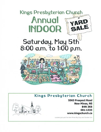 Poster for Spring Yard Sale
