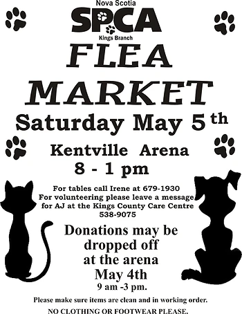 Poster for SPCA Flea Market