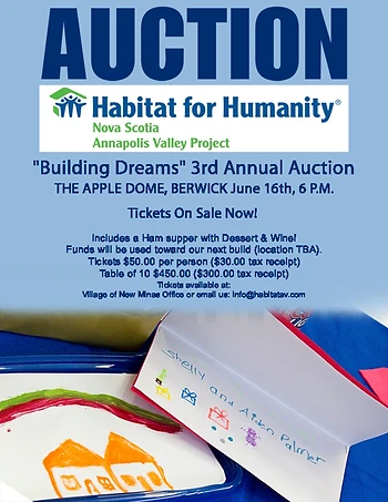 Poster for Building Dreams Auction