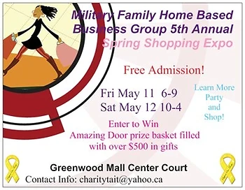Poster for Military Home Based Shopping Expo