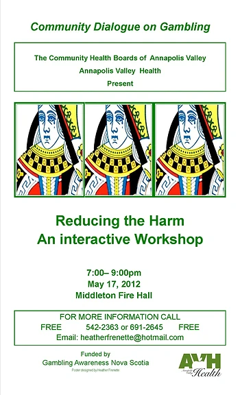 Poster for Dialogue on Gambling