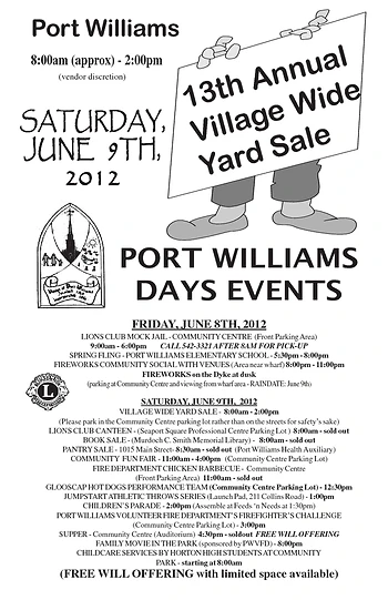 Poster for Port Williams Days