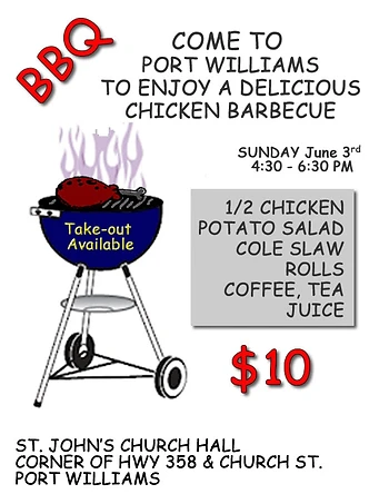 Poster for 1/2 Chicken BBQ Supper