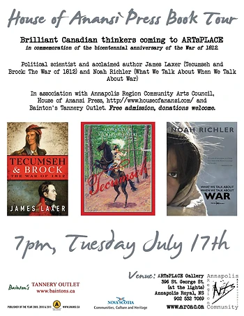 Poster for Book Tour James Laxer, Noah Richler