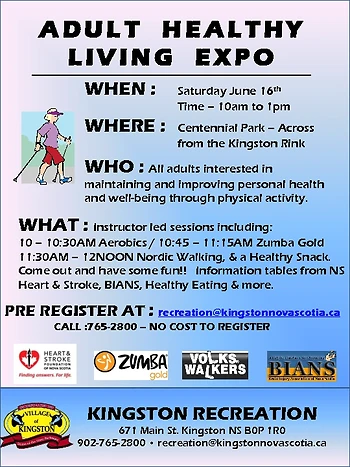 Poster for Healthy Living Expo
