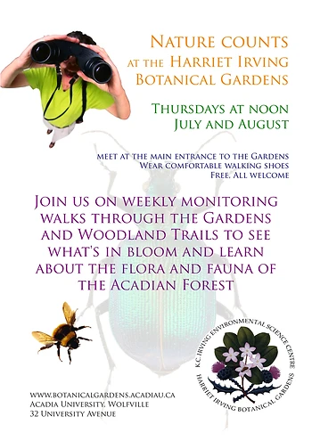 Poster for Nature Counts Hike