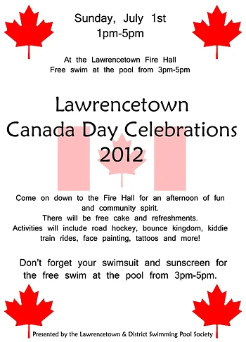 Poster for Canada Day Celebrations