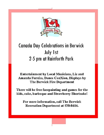 Poster for Canada Day Celebrations